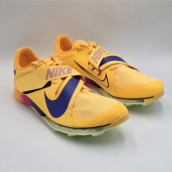Nike Long Jump Elite Men\'s Size 11 Track & Field Spikes FZ9326-800 Citron Yellow main image 5